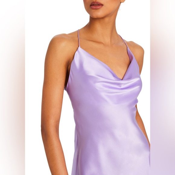 SER.O.YA Lavender Pracilla Silk Mini Dress - Picture 2 of 7